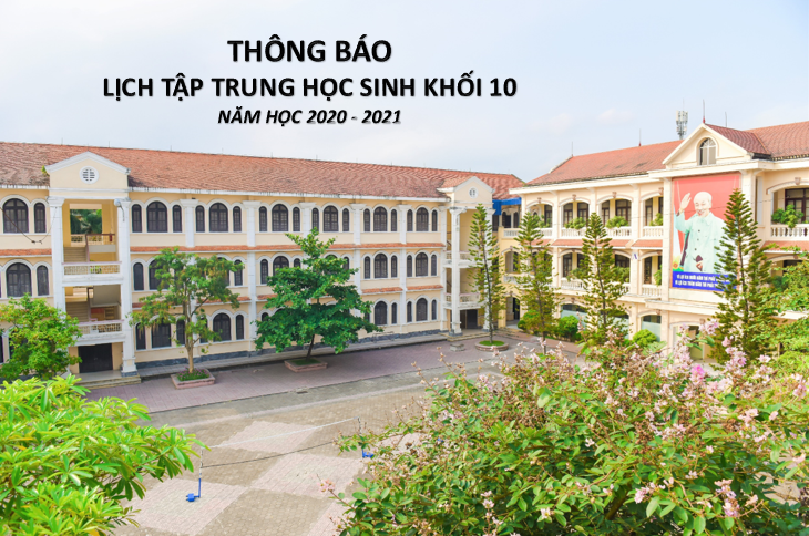 Thông báo lịch tập trung học sinh khối 10 năm học 2020-2021